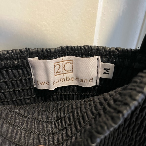 Two Cumberland leather peplum top size M - Picture 3 of 3